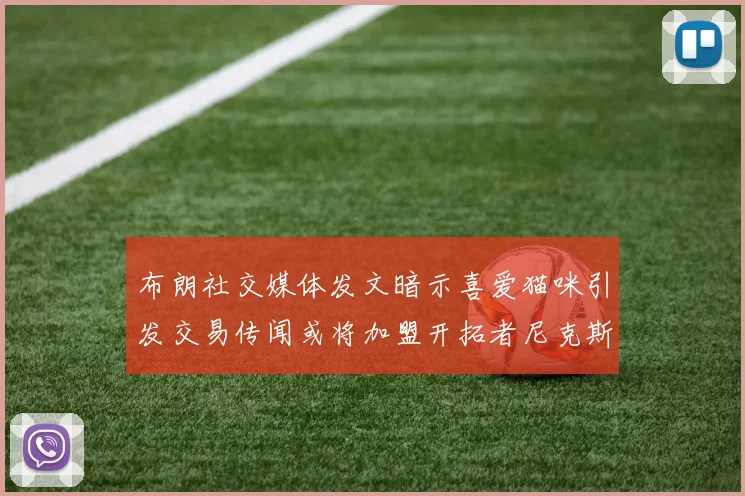 布朗社交媒体发文暗示喜爱猫咪引发交易传闻或将加盟开拓者尼克斯雷霆湖人